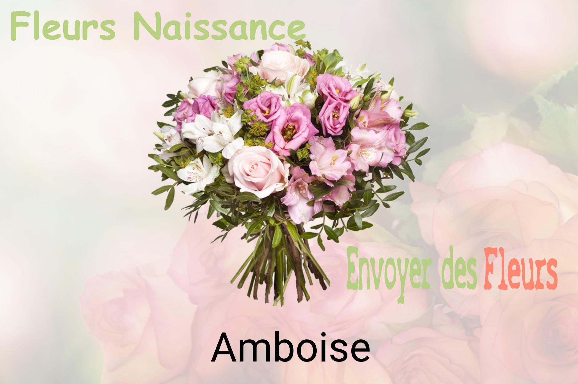 Bouquet de fleurs de naissance livré à Amboise